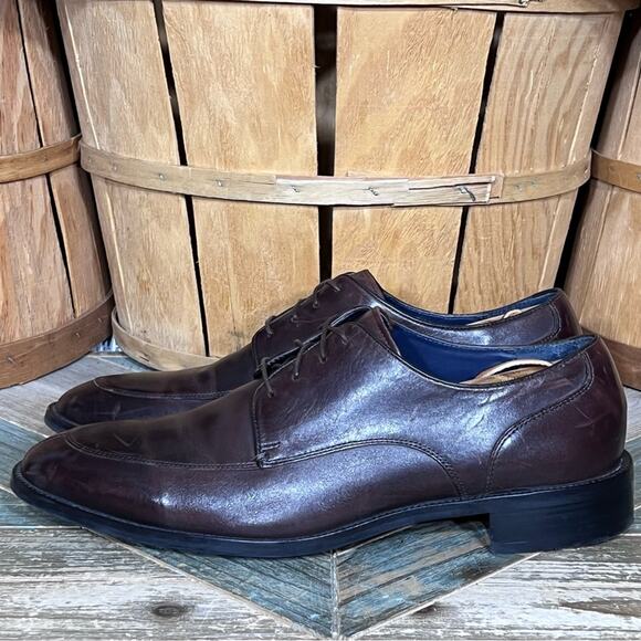 Cole Haan Lenox Hill Split Oxford T Moro Dark Brown Leather Oxfords Mens Size 12 main image 7